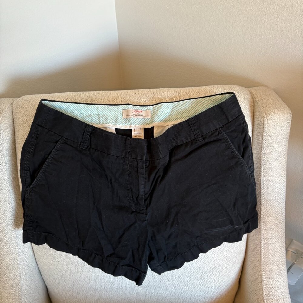 J crew Black Chino Shorts